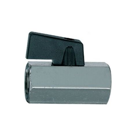 RUBINETTO DI LINEA ENTRATA/USCITA FEMMINA 1/8 VALVOLA A SFERA MINIBALL (35083)