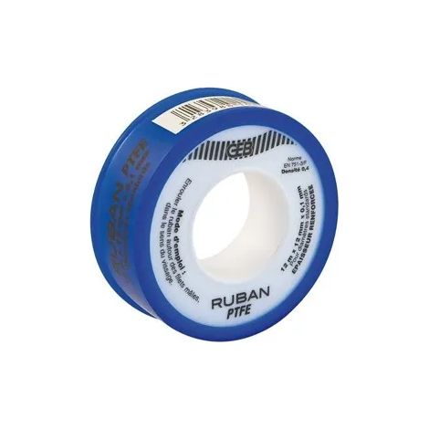 Nastro in teflon geb standard 12 mm x 12 m resistenza 15 bar