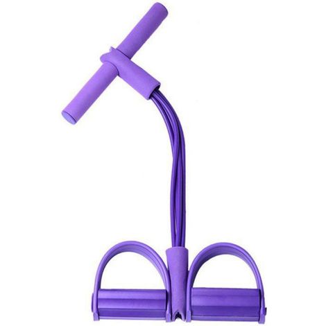 Appareil d'entraînement abdominal 2 pièces, extenseur de musculation, appareil d'entraînement pour tout le corps, 4 tubes (1/5)