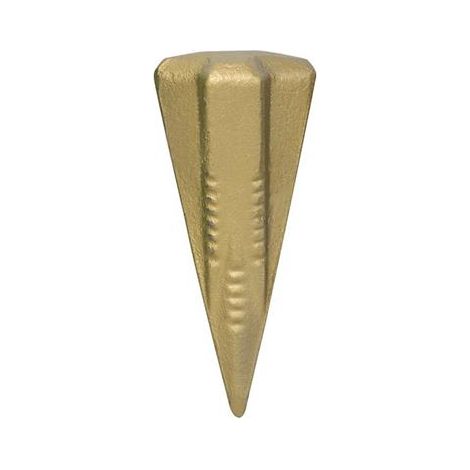 Ribiland – Coin éclateur en acier forgé trempé 1,5 kg – Forme diamant – Crans anti-retour pour fendre bois dur – Utilisation avec marteau
