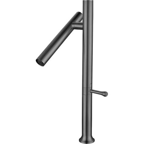 Robinet mélangeur eau chaude/eau froide en acier inoxydable 304 (gris métallisé) (1/5)