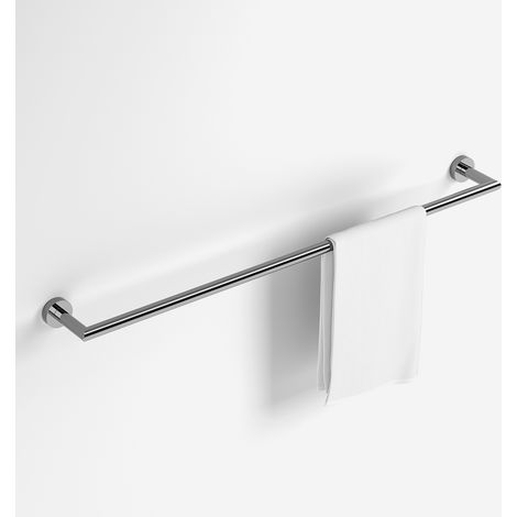 BATHBAZAAR - Porte-serviette mural inox 78cm Hôtel