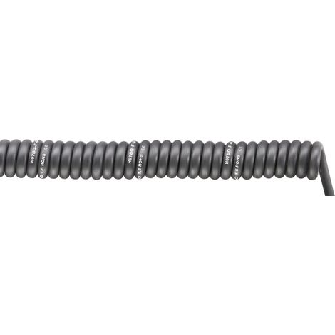 LAPP 70002760 Spiralkabel SPIRAL H07BQ-F 1500 mm / 4500 mm 5 G 1.50 mm² Schwarz 1 St.