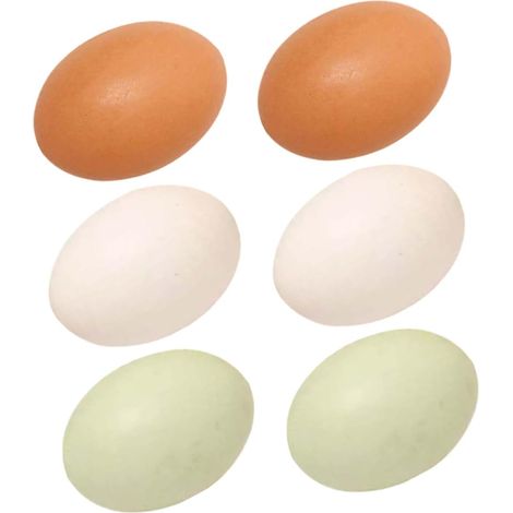 6pièces Œufs Décoratifs Mannequin pour Pâques Œufs Factices pour Et Décoration Maison Jouets pour Garçon Fille (1/5)