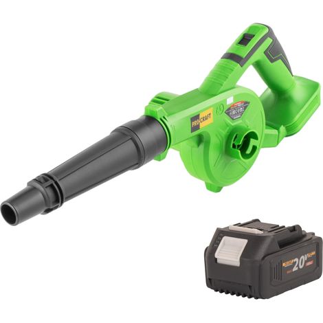 Soplador de hojas a batería Procraft PB22bb 20 V + 1 batería de 4,0 Ah, sin cargador