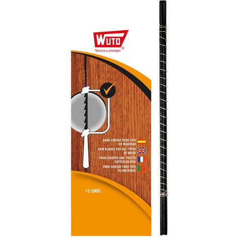 Sega da traforo per legno 8/13 cm 18TPI (Blister 12 unità) - WUTO