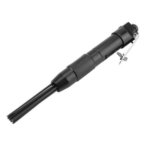 Nettoyeur de Scories à Aiguille 4400 tr/min 12 Aiguilles Outil de Dérouillage Pneumatique à Aiguilles Outil d'ébavurage Outil de Nettoyage pour Soudeur Atelier Bricolage (1/5)