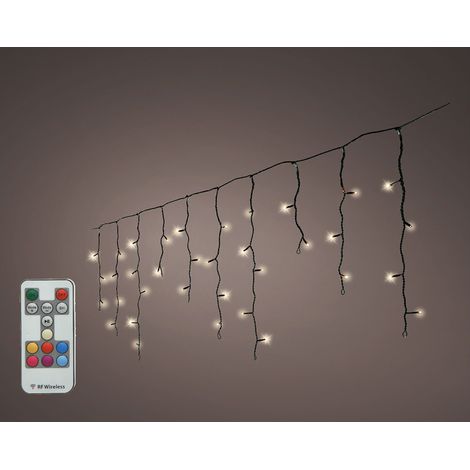 LED Dancing Icicle Lights 585cm-150L,schwarz/warmes weis