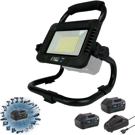 Faretto da lavoro a LED - Linea professionale ONE4ALL 20V - 2 batterie 4.0Ah (1/5)