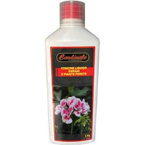CONCIME LIQUIDO 'GERANI E PIANTE FIORITE' CARDINALE 1 Kg