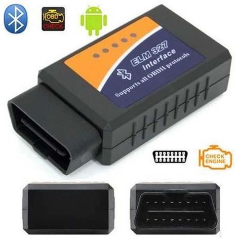 Outil de diagnostic - ELM327 - OBD2 - Bluetooth - Universel - Noir (1/4)