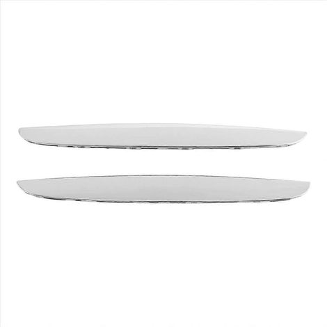 Frontniere Chromleiste für BMW 3er E90 E91 2006-2008, Doppellamellen-Ersatzset, Mattschwarze Ausführung, Kühlerschutz, Stilvolles Exterieur-Zubehör, Passend für Limousine und Touring. (1/5)