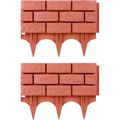 Bordure de jardin en 2 pices avec piquets sans creuser (1/5)