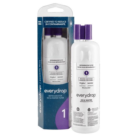 Lot de 2 filtres à eau glacée pour réfrigérateur Everydrop by Whirlpool 1, EDR1RXD1, violet (1/2)