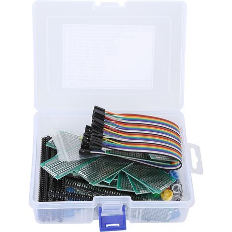 Circuit imprimé complet et pratique, cartes prototypes double face avec LED 5 couleurs pour projets électroniques de bricolage (1/5)
