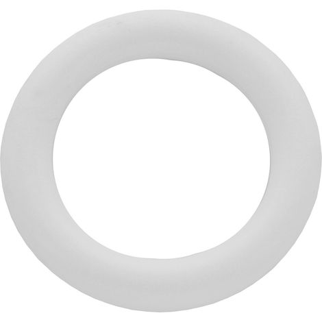 Bs anello bastone tenda plastica bianco 10 pezzi (1/2)
