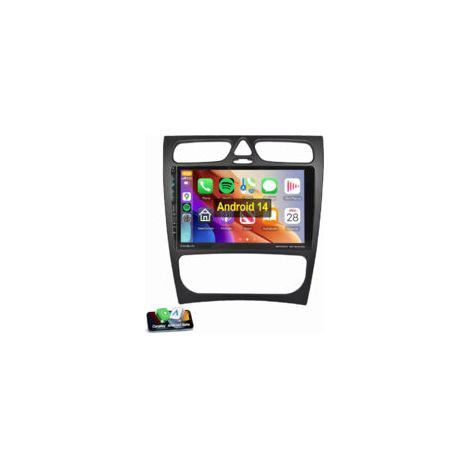 Pour Mercedes Benz C-Klasse W203 C 180 C 220 Android 14 Autoradio GPS WiFi 2+64G