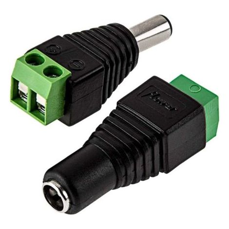 Connecteur jack mâle / femelle pour ruban LED (1/3)
