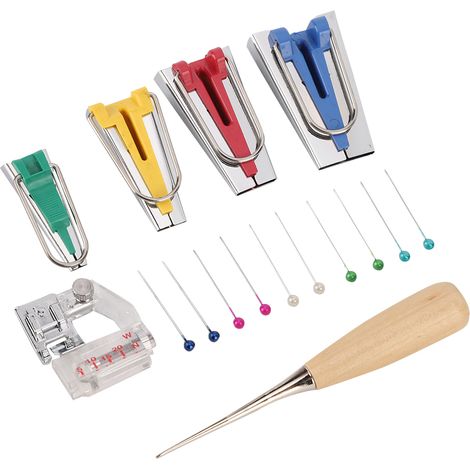 Kit d'outils pour fabriquer du ruban adhésif textile. outil en acier inoxydable pour la couture et le quilting (1/4)