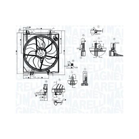 Ventilateur, refroidissement du moteur Magneti Marelli 069422787010 NISSAN
