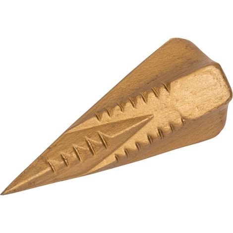 Roughneck wood grenade splitting wedge – Diamond cross section for 4-way splitting – Spherical striking face for efficient blows – Use with sledge hammer – Peddinghaus (1/3)