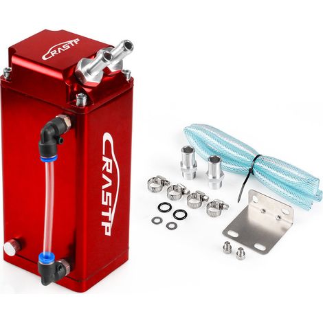 RASTP Car Customization Square Oil Can with Oil-Gas Separator and Secondary Waste Oil Recovery Filter - RASTP Red (1/3)