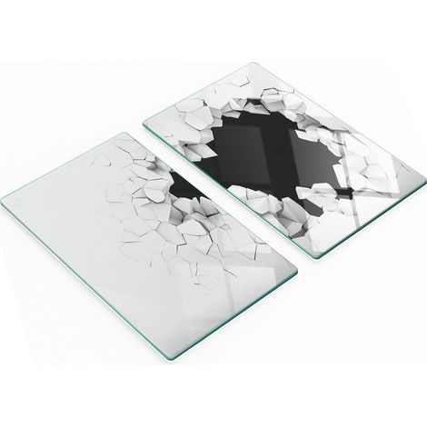 Dekorative Glas-Küchenschneidebretter für die Wandmontage, 2 x 30 x 52 cm (1/5)