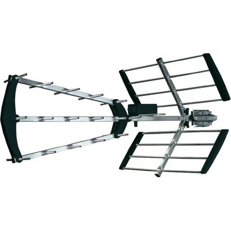 Antenne TV TNT HD UHF Trinappe Passive CLEVER - Filtre 5G LTE 700 MHz - Gain 20 dBi, Bande de fréquence 470/790 MHz, 470/700 MHz