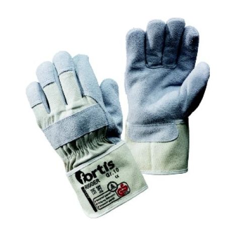 Guantes de cuero vacuno desdoblado -Rigger- T10 (Por 12)