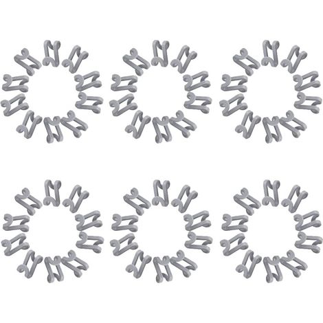 60 pcs Crochets de Cintre/Crochets de Connecteur pour Les Cintres/Crochets de Cintres en Cascade (1/5)
