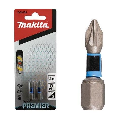 INSERTO CROCE POZIDRIV X AVVITATORE IMPULSI MAKITA - PZXMM 1X25 CF=PZ 2- 3 confezioni