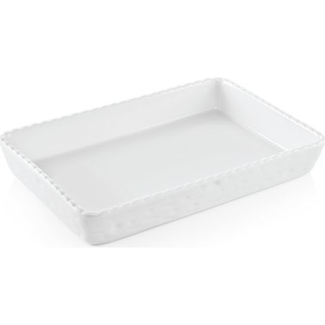 Plat à gratin rectangulaire blanc 32 x 21,5 cm lot de 2 - Was Germany (1/2)