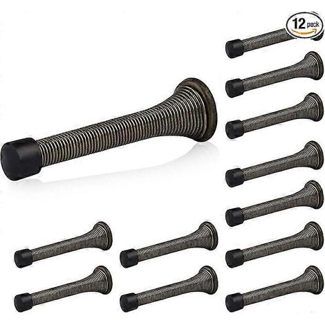 Butée de porte à ressort, butoir en caoutchouc, ressort flexible, butée de porte robuste (1/4)