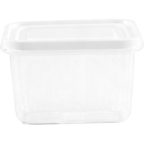 Boîte de rangement de vidange avec couvercle scellé, récipient alimentaire en PP pour réfrigérateur, pour oignons verts, gingembre, ail blanc, 500ML. (1/5)