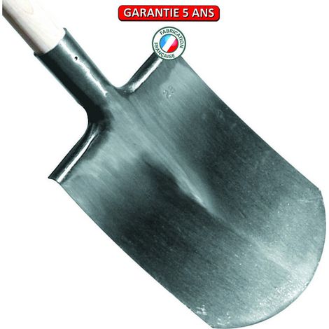OUTILS PERRIN Bêche Bretagne polie 28 tranchant rond sans manche (1/2)