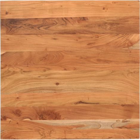 Tischplatte 70x70x3,8 cm Quadratisch Massivholz Akazie