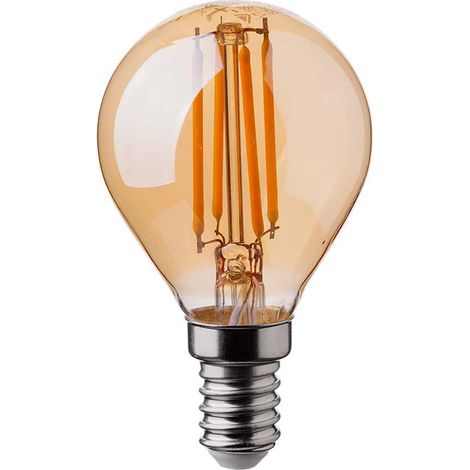 V-TAC VT-1953 Vintage dekorative Glühfaden-LED-Lampe E14 4W P45 Bernstein warmweiß 2200k - sku 214499 (1/5)