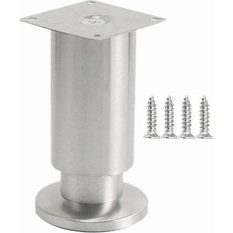 Pieds de support de lit à hauteur réglable, pieds de meubles robustes, pieds de rechange, 25-26 pouces, 120 mm. (1/5)