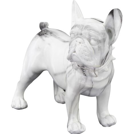 Signes Grimalt Figura De Perro Figuras  Figura Bulldog Frances Animales Blanco 10x23x19cm 25274 (1/4)