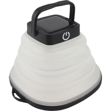Lampe LED de nuit d'intérieur, camping extérieur flexible, IP65, solaire, gradation 3 niveaux, cadre noir (1/4)
