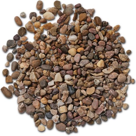 Washed Gravel Bulk Bag 850 kg Horticultural Grits and Sands - Washed 10 mm Quartzite Gravel - L100 x W100 x H80 cm