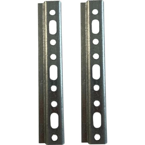 Galvanised Steel Cabinet Hanger  Cabinet Brackets to Screw Length 15.8 x 2.5 cm  Furniture Hanger  Metal Hanging Rail  Stable Cabinet Support (1/5)