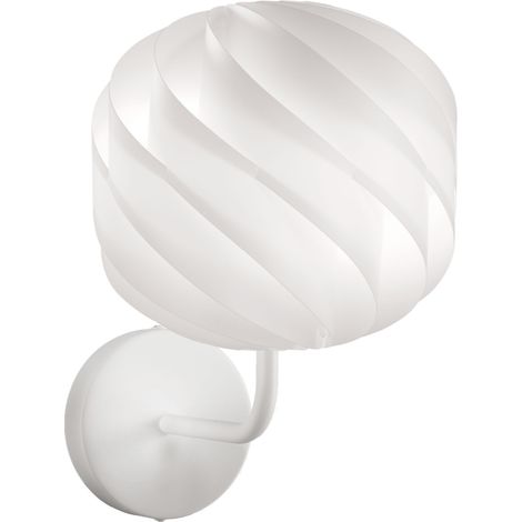 Applique Moderna Globe Polilux ® Bianco E Metallo 1 Luce E27 (1/2)