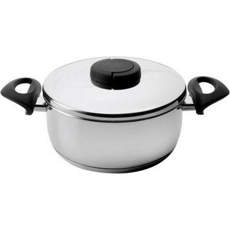 Casseruola in acciaio inox da 24 cm + coperchio - 85024 - Lacor