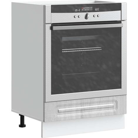 Oven Cabinet Kalmar Grey Sonoma Engineered Wood vidaXL (1/5)