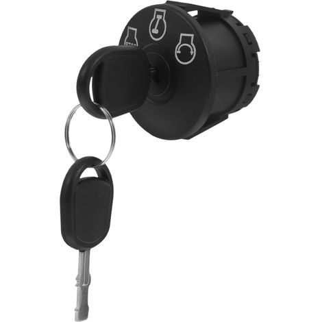 Ortviai Interrupteur d'Allumage à 5 Broches avec Clés compatible avec John Deere et Cub Cadet - Remplace 925-04228 725-04228 - Pièce Tondeuse Autoportée (1/5)