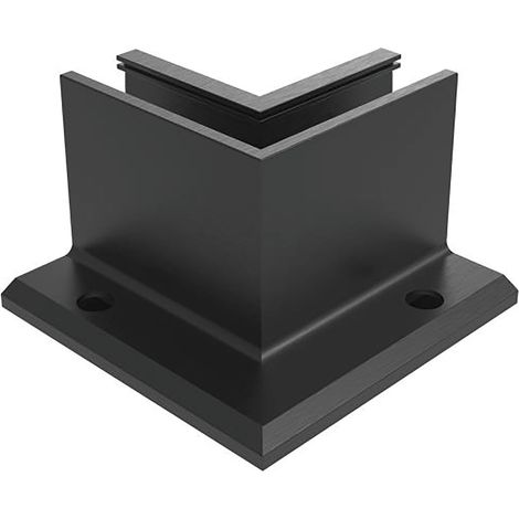 Economy Innenecke für Bodenprofile Eco 0006 Eckteil, Aluminium schwarz eloxiert (1/2)