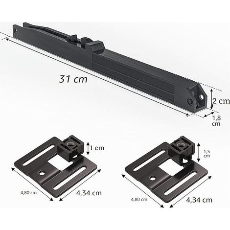 Barn Door Soft Close Mechanism, Spring Buffer, Sliding Door Hardware for 100-160 Lbs, Adjustable Stops (1/3)