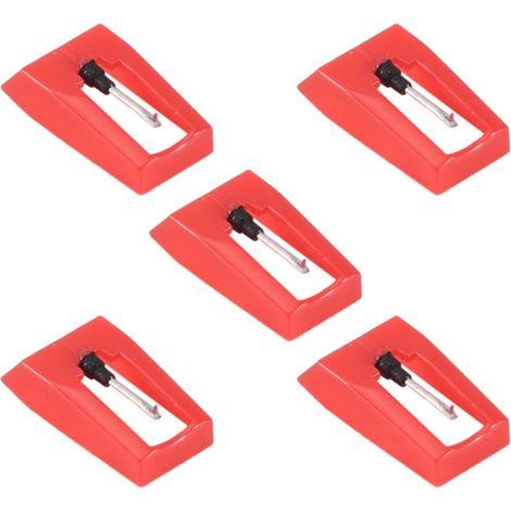 LP Phonographe Lecteur de Disques Stylet Aiguille Rechange 5 Pcs Stylet Platine Aiguille pour Disque Platine Lecteur (1/5)