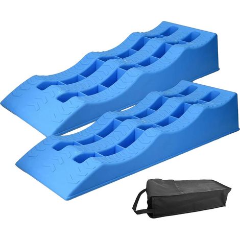 Cales de roue – Blocs de nivellement robustes, cales de roue légères pour remorque  Niveleur de remorque à 3 étapes, blocs de nivellement de remorque de voyage pour stabilisateurs de stationnement au (1/5)